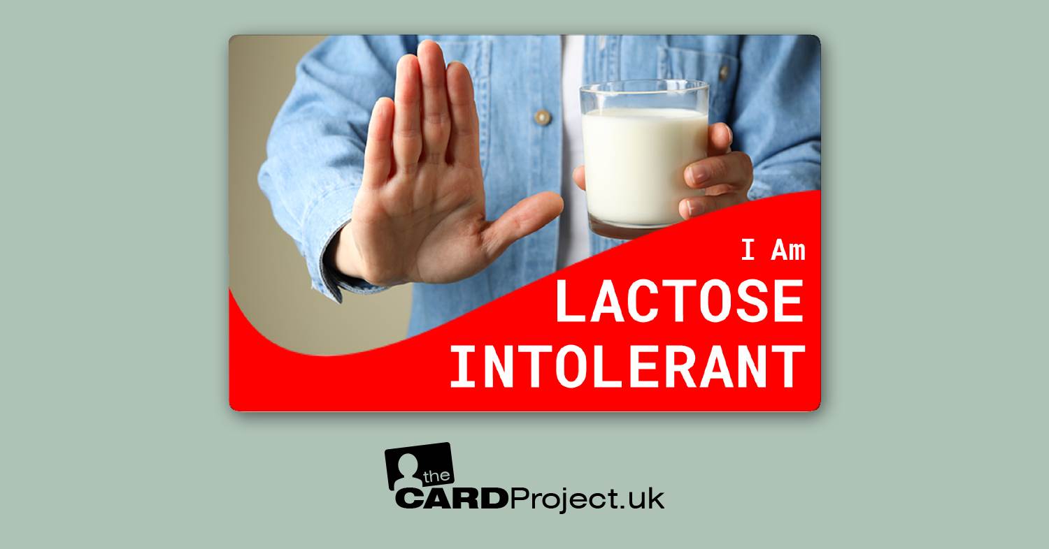 Lactose Intolerance Card